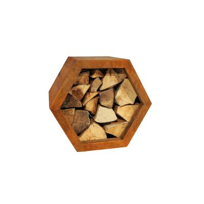 Kaminholzregal Hexagon